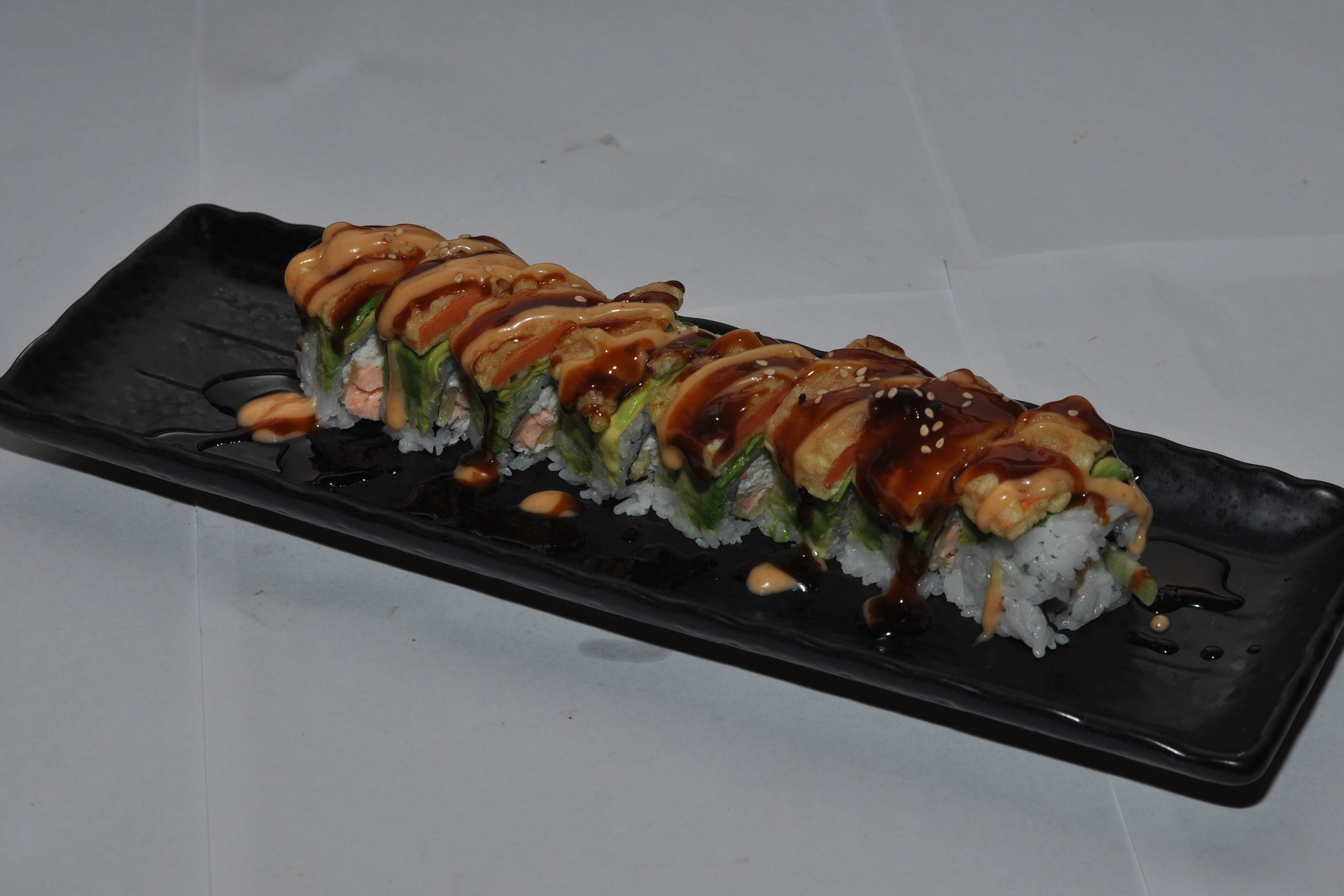 Creamy Yam Tempura Roll.