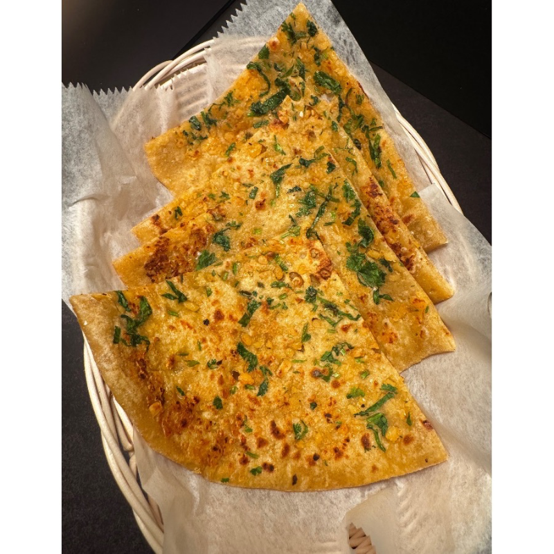 Chili Garlic Tawa Roti.