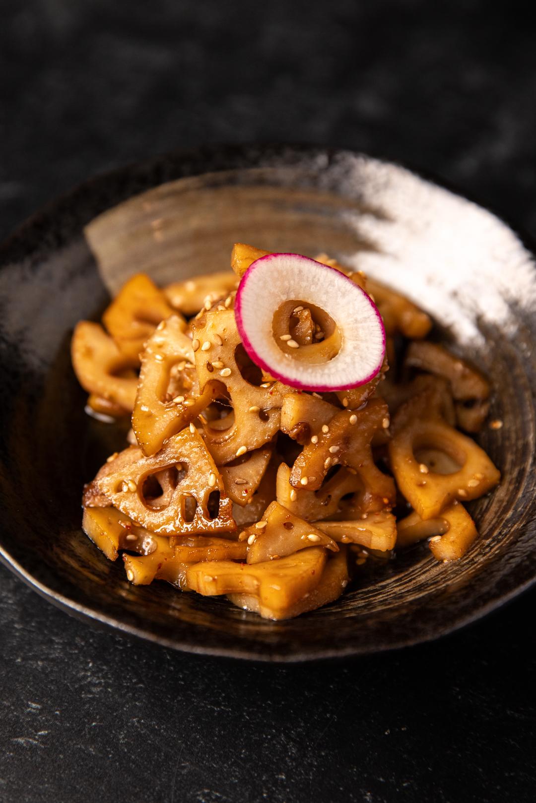 Sautéed Lotus Roots.