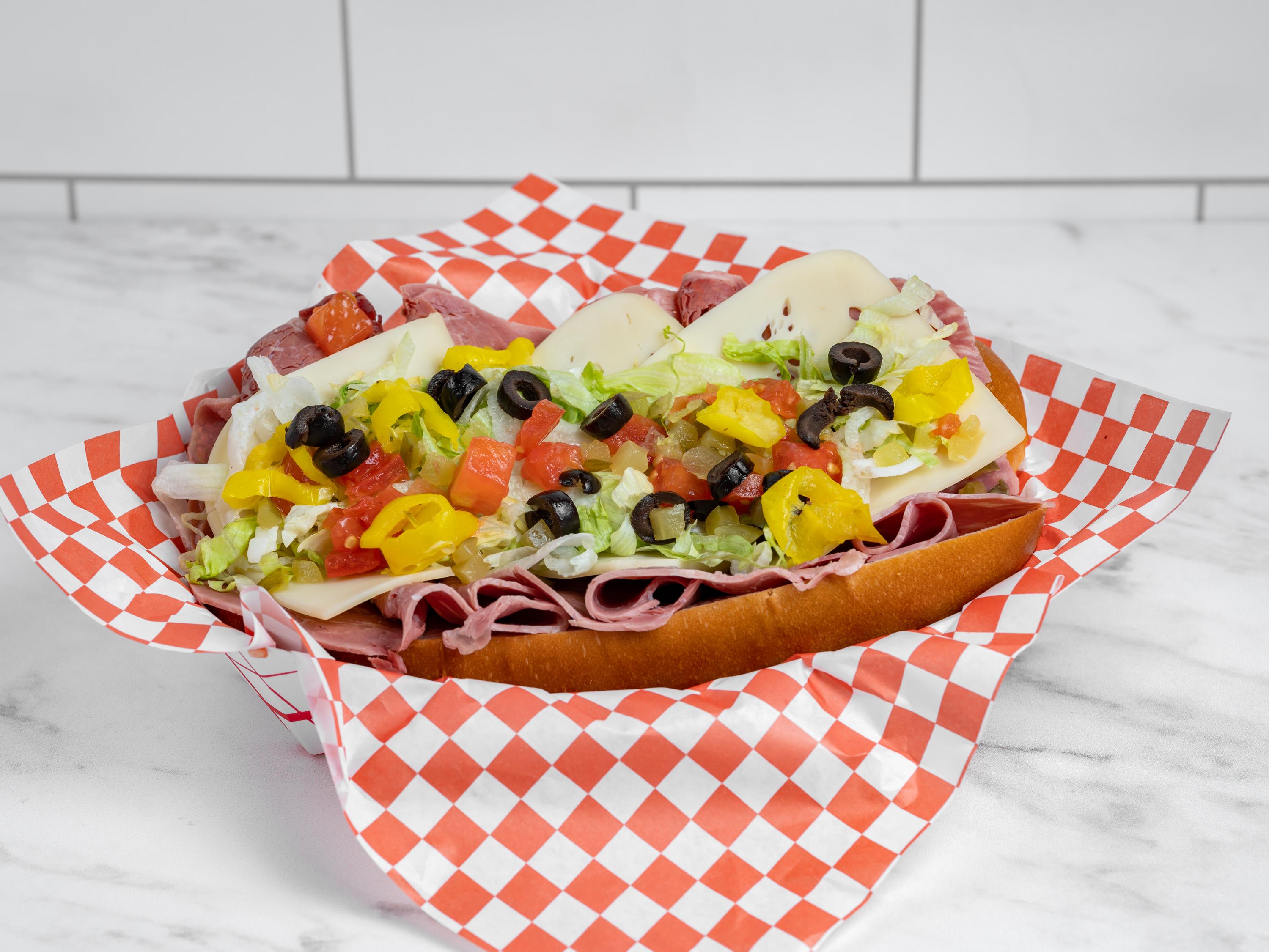 Hot Corn Beef Sub.