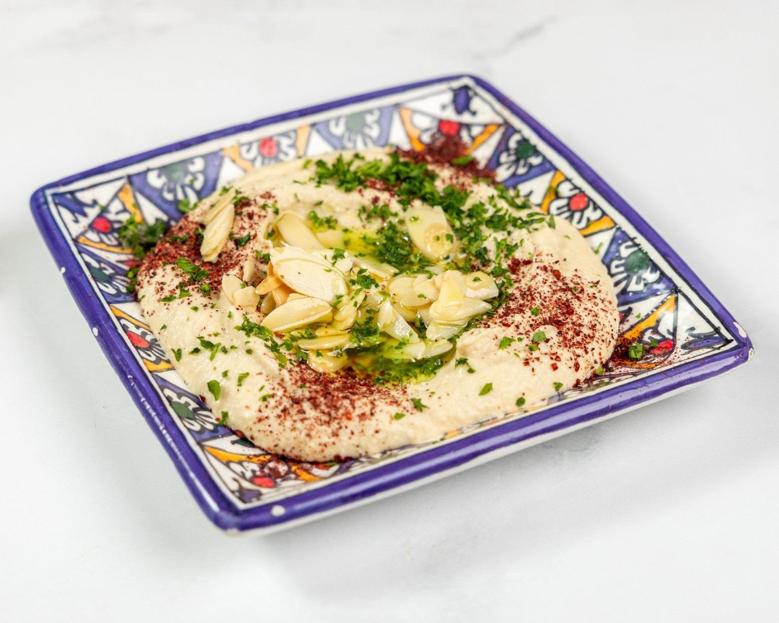 Hummus and Bread.