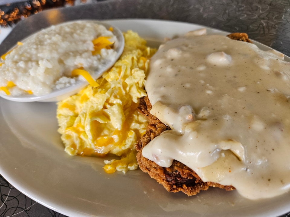 Country Fried Steak Breakfast.