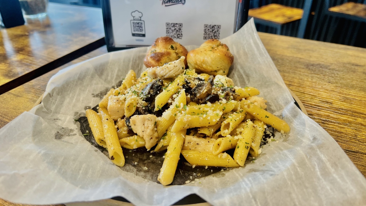 Chicken Marsala + Ziti.