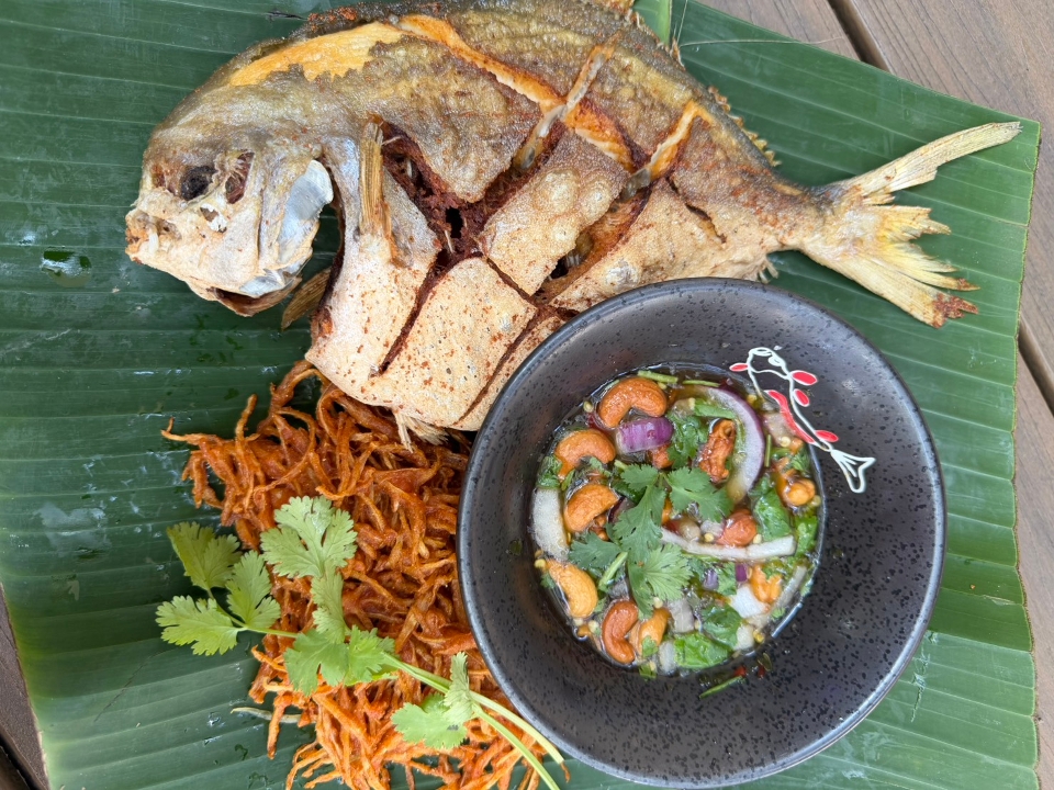 Green Papaya Pompano.