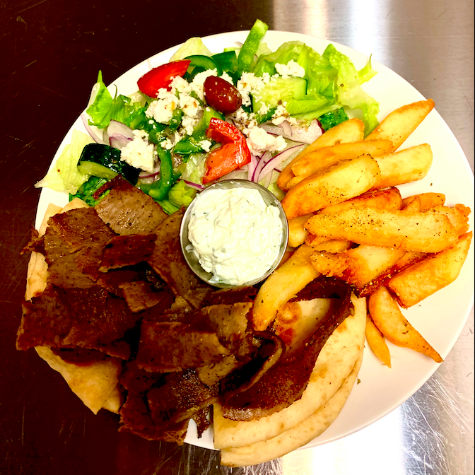 Dinner Gyro Platter.