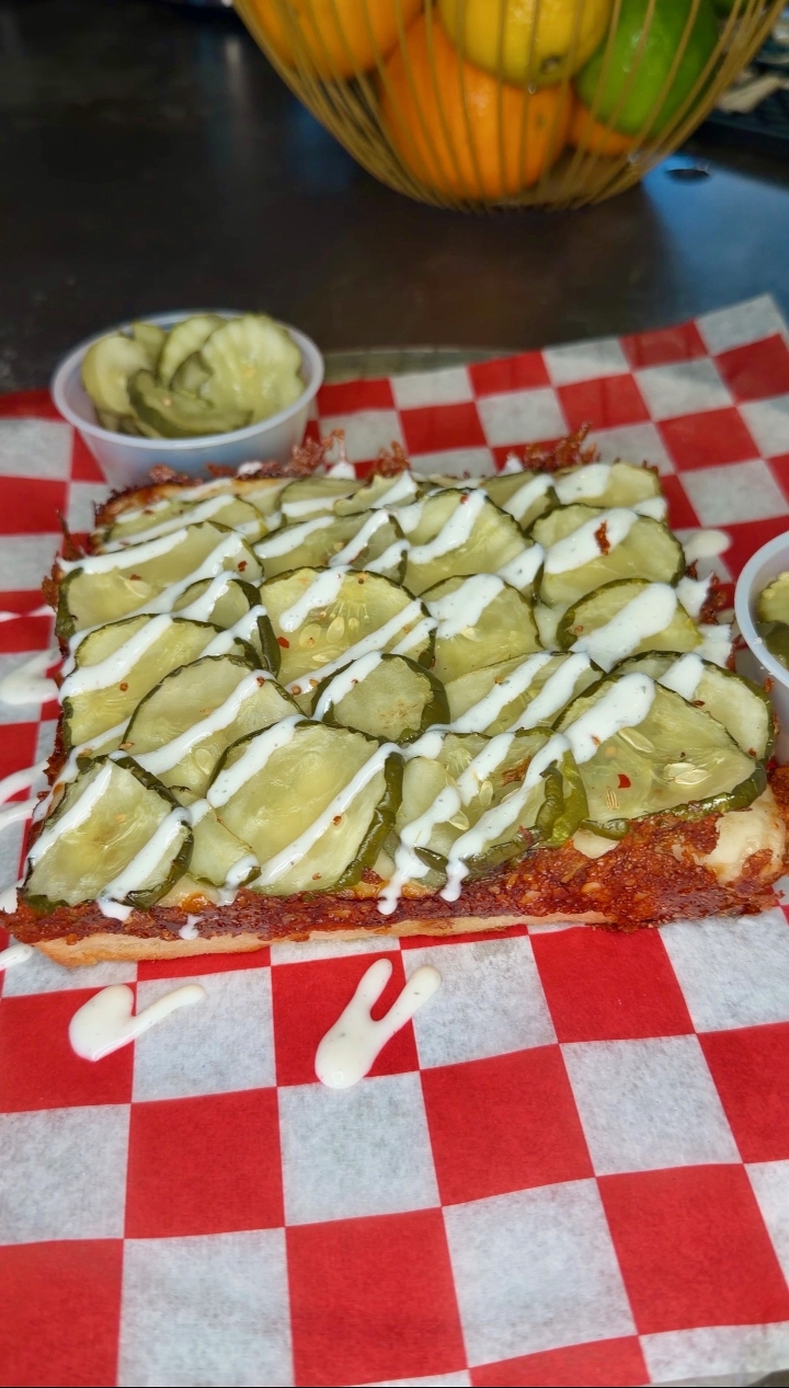 Personal Pan Pickle Pizza.