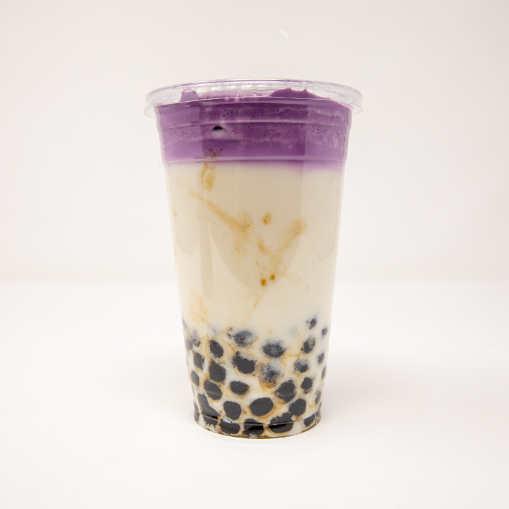 Coconut Ube Foam Boba Large.
