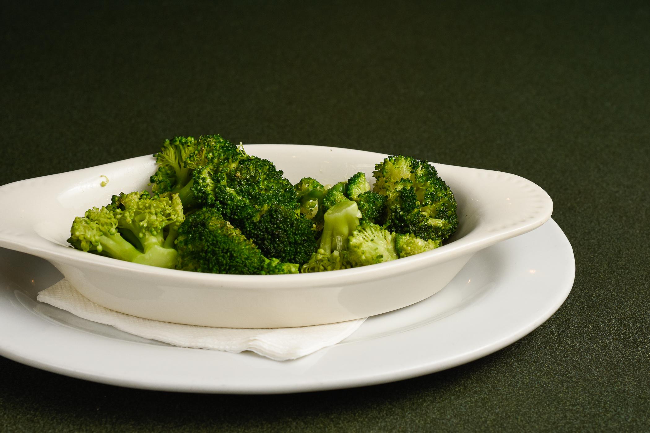 Steamed Broccoli.