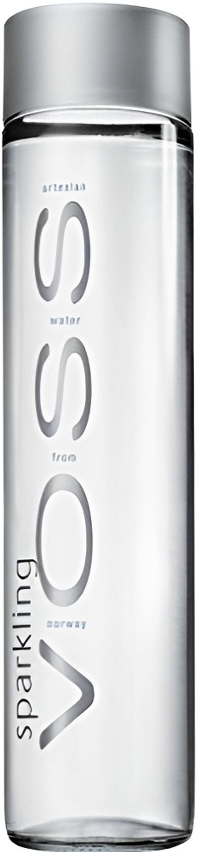Voss Sparkling Artesian Water Glass Bottle, 375ml.