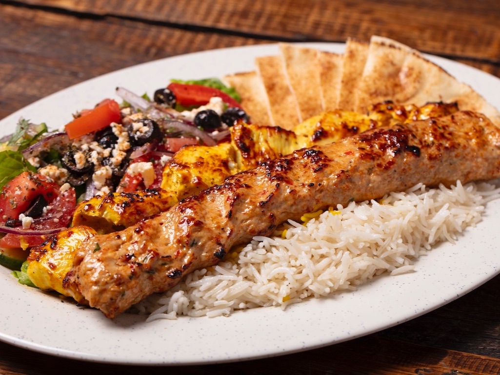 #16) Combo N2 (Chicken Breast Kebab & Chicken Koobideh Plate).