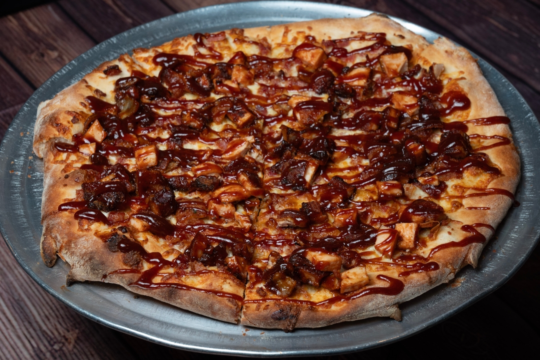 BBQ Chicken Pizza.
