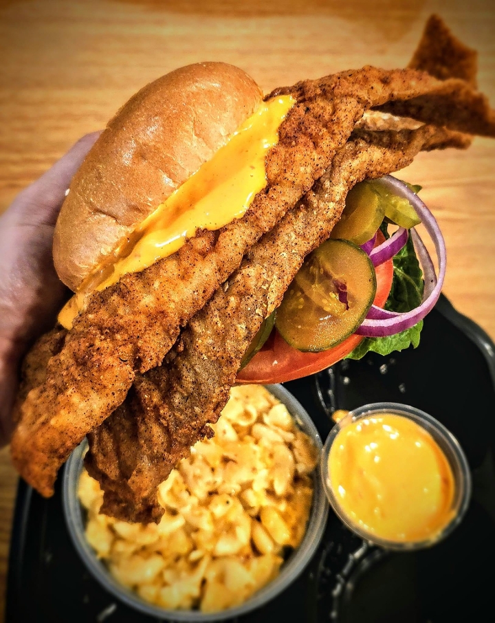Fried Whiting Fish Sandwich.