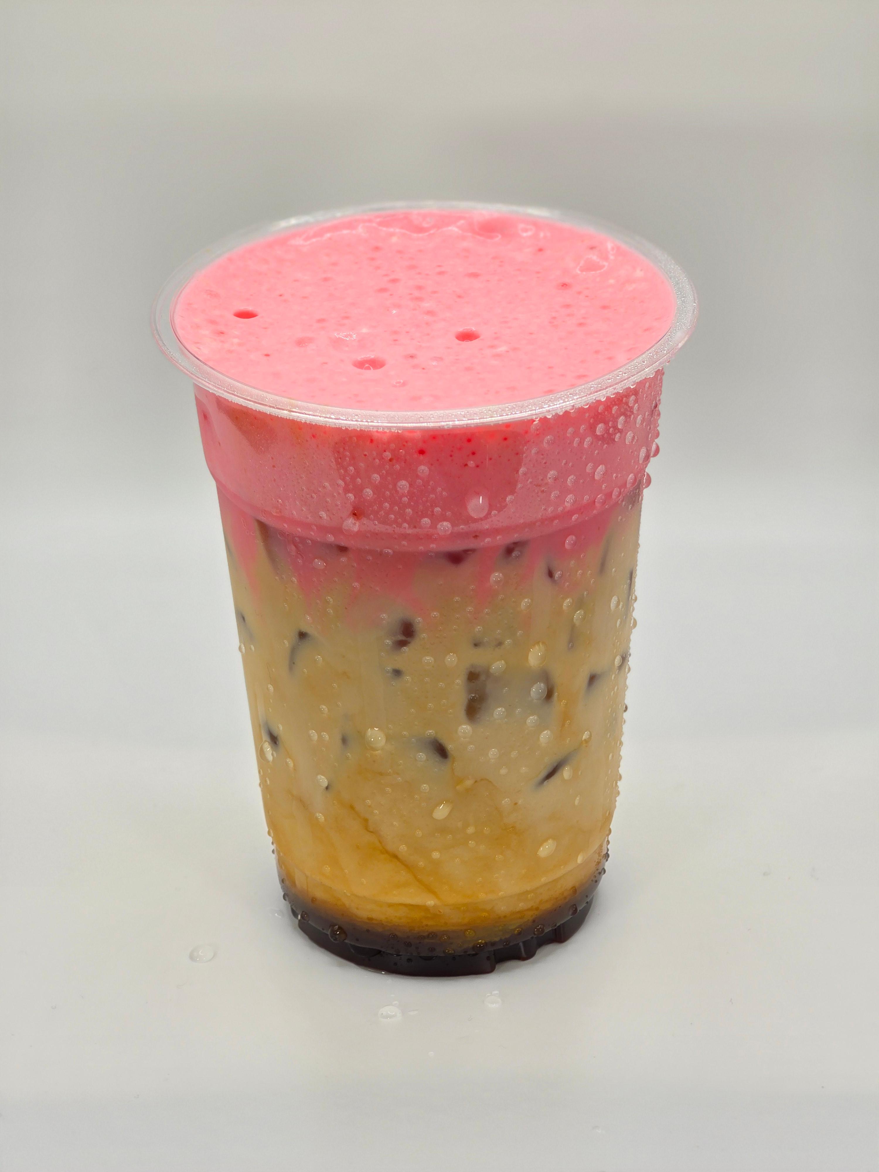 Iced Strawberry Latte (Cold Foam Included).