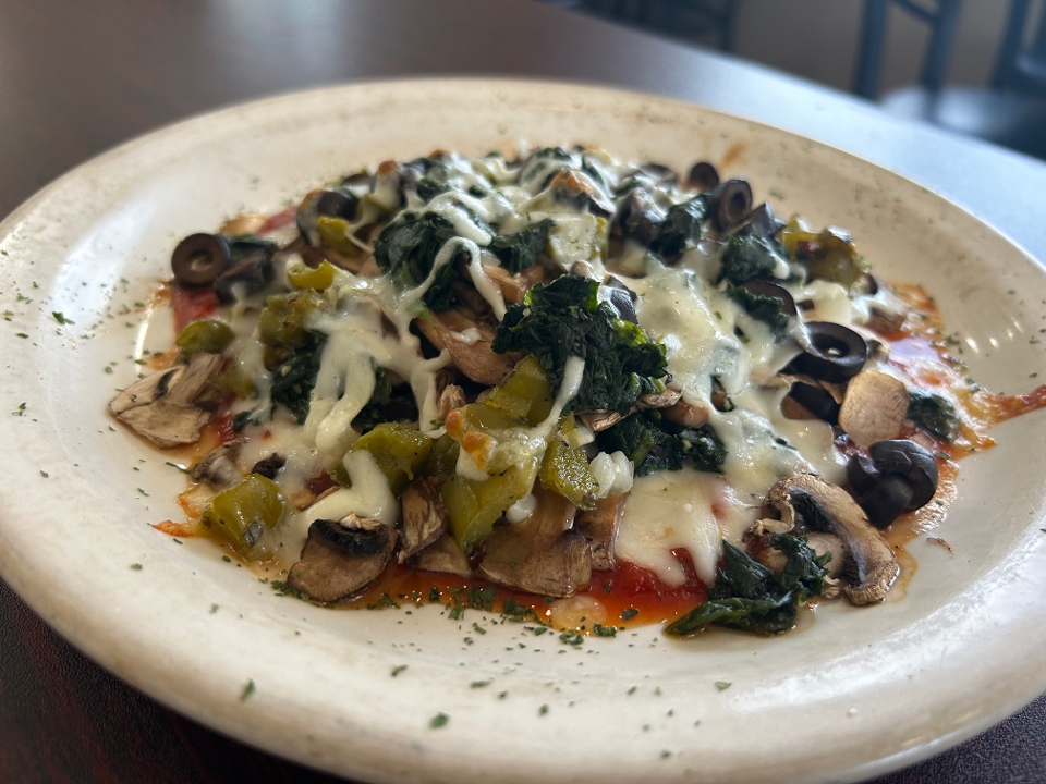 Cheesy Veggie Lovers Pizza Bowl.