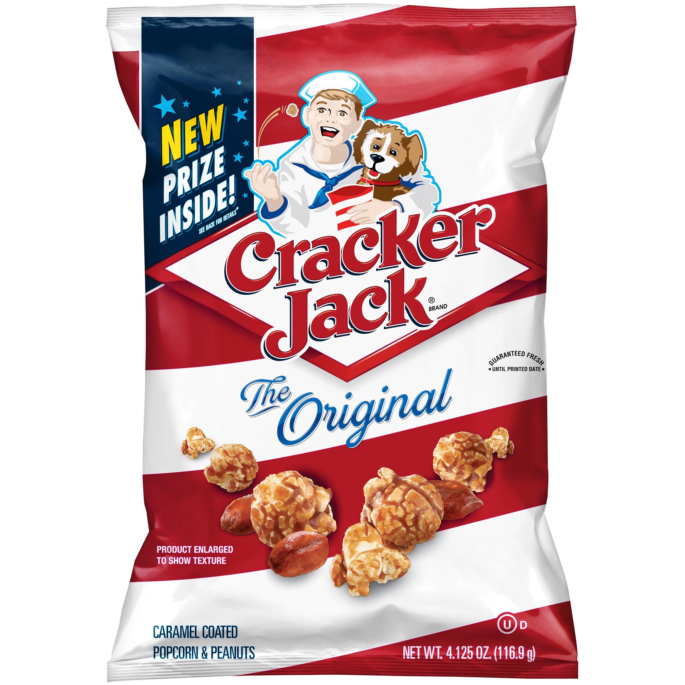 Cracker Jack 4.125 Oz Original Caramel Coated Popcorn and Peanuts.