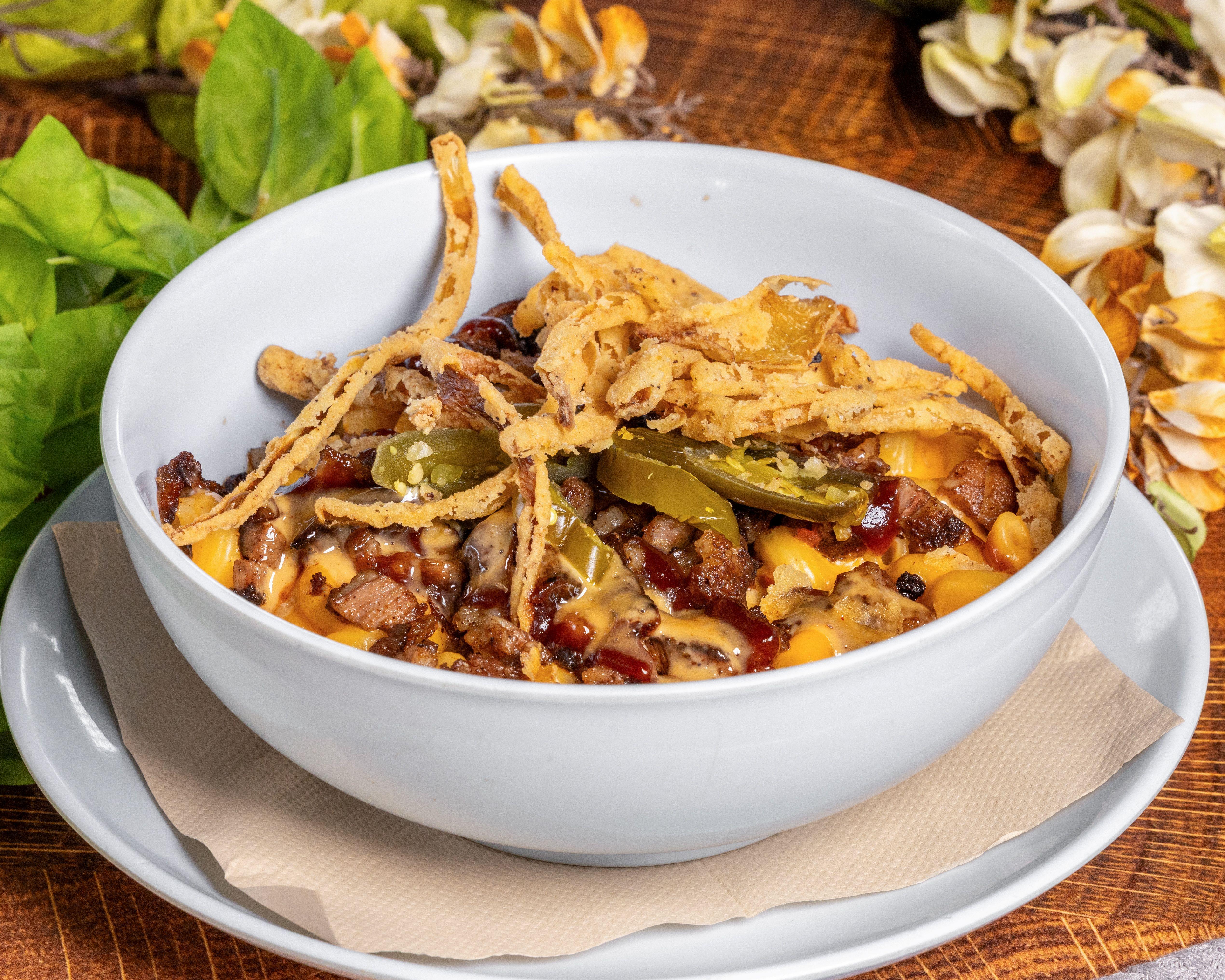 BBQ Brisket Mac n Cheese.