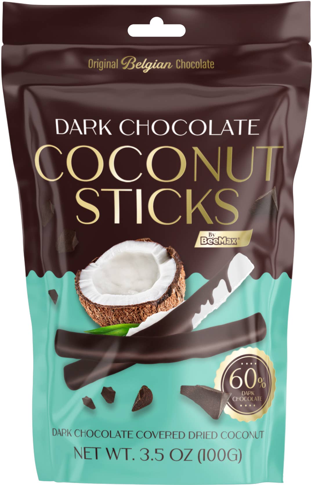 Dark Chocolate Covered Coconut Sticks.