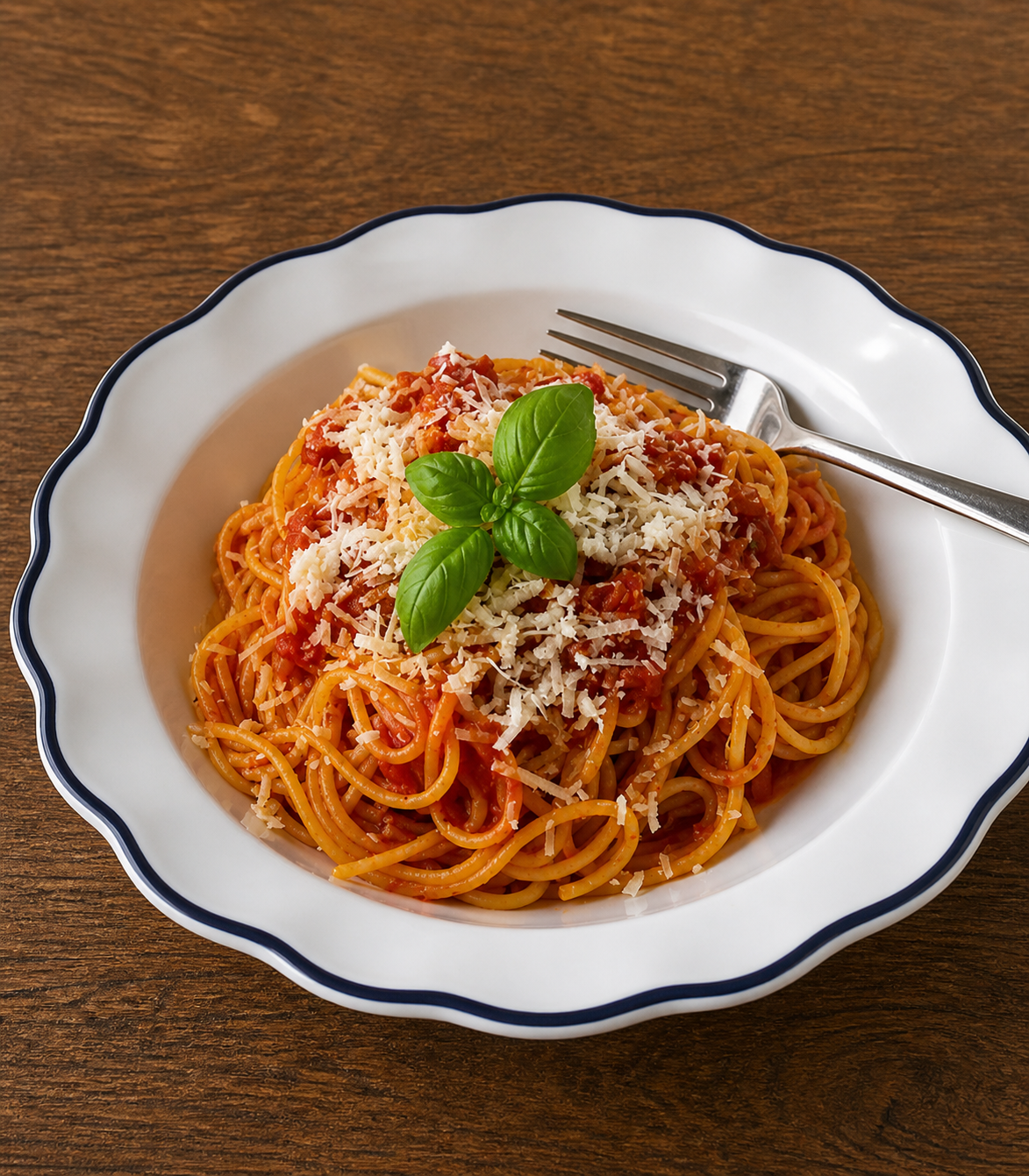 Pasta w/ Marinara Sauce.