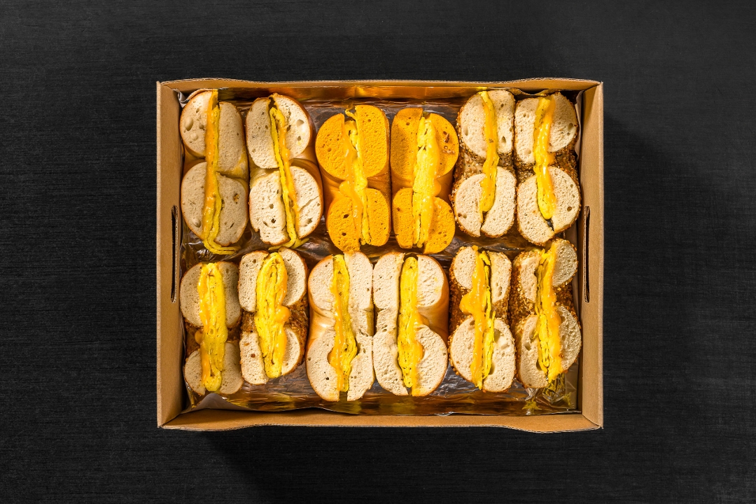 EGG & CHEESE BOX (12 Sandwiches).