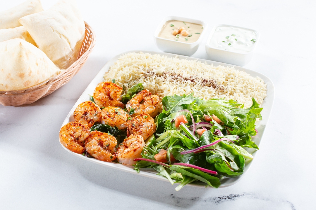 Grilled Shrimp Plate.