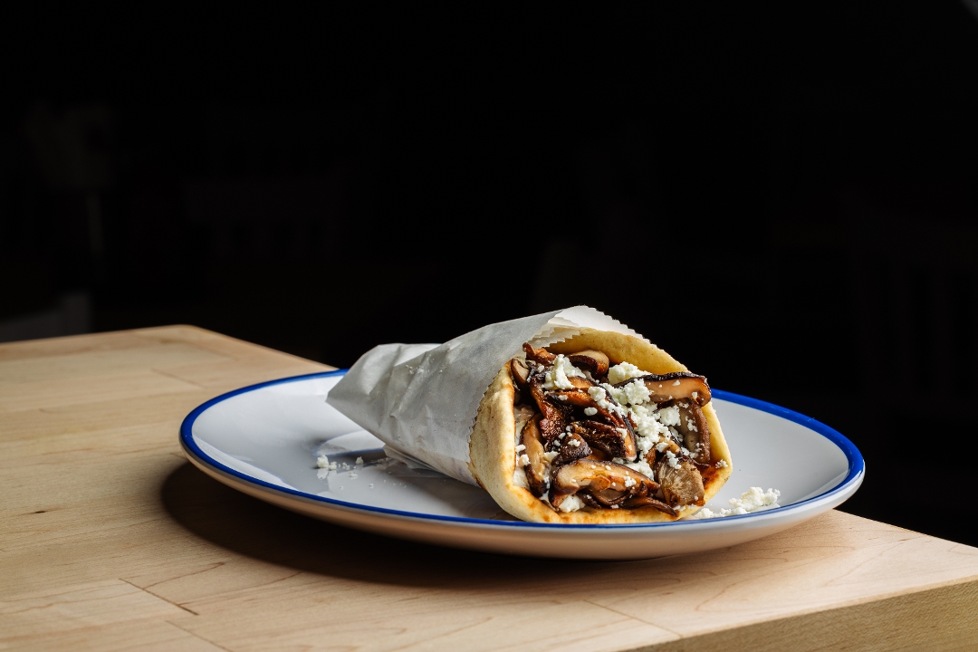 Roasted Mushroom Pita.
