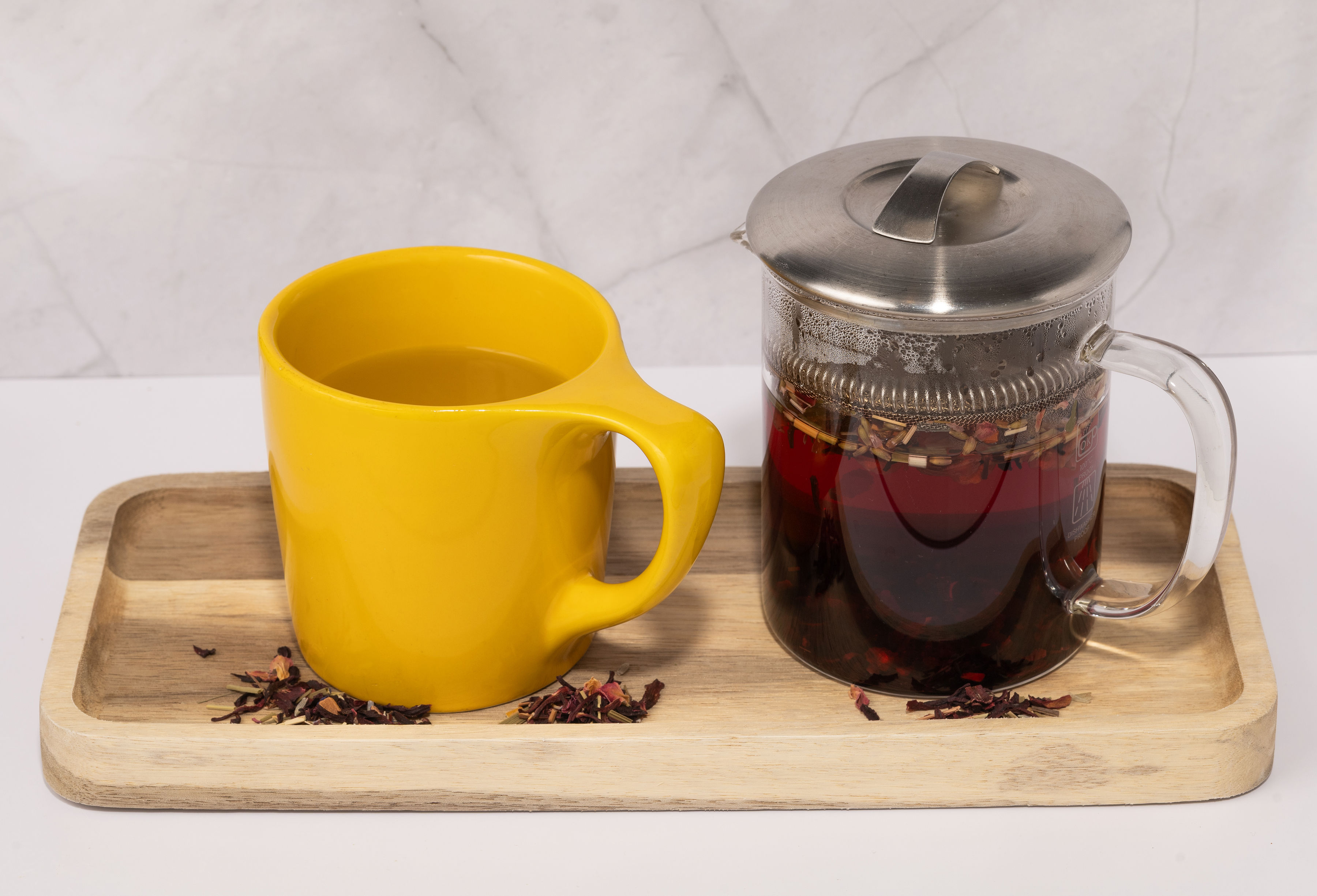 Iced Bellocq Herbal Loose Leaf Tea.