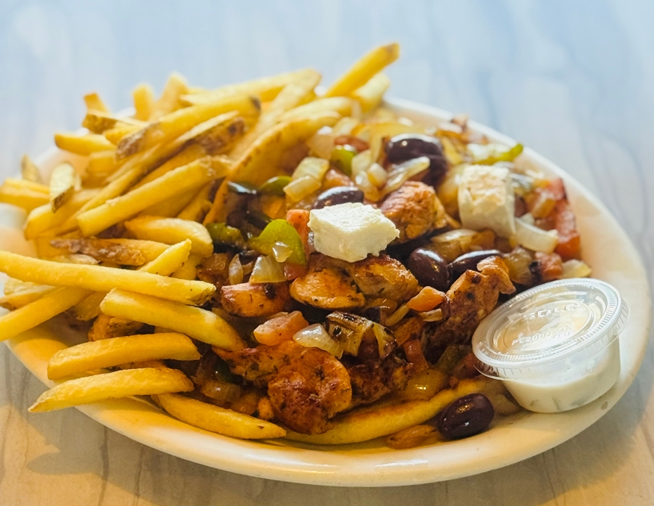 Chicken Souvlaki Pita Special.