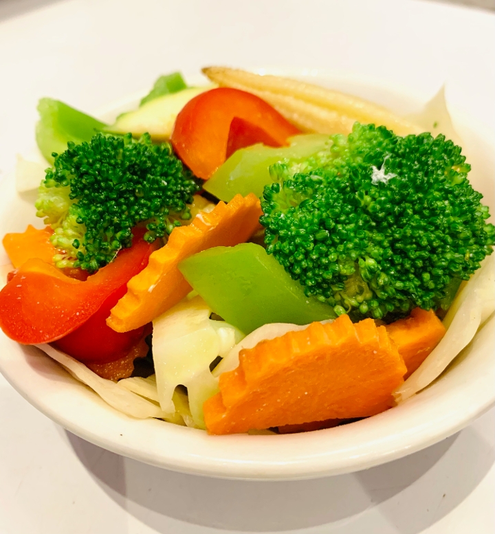 Steamed Mixed Vegetables.