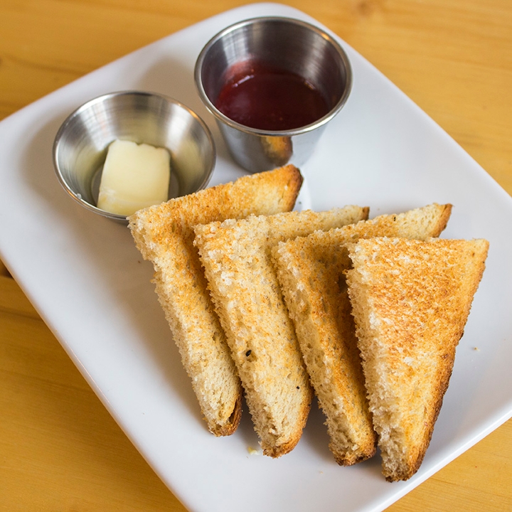 Toast With Butter & Jam.