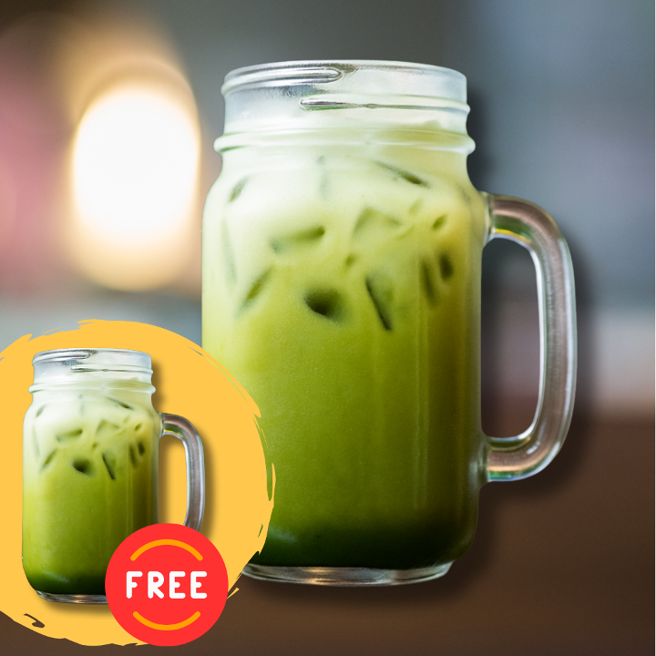2X Iced Green Milk Tea (BOGO).