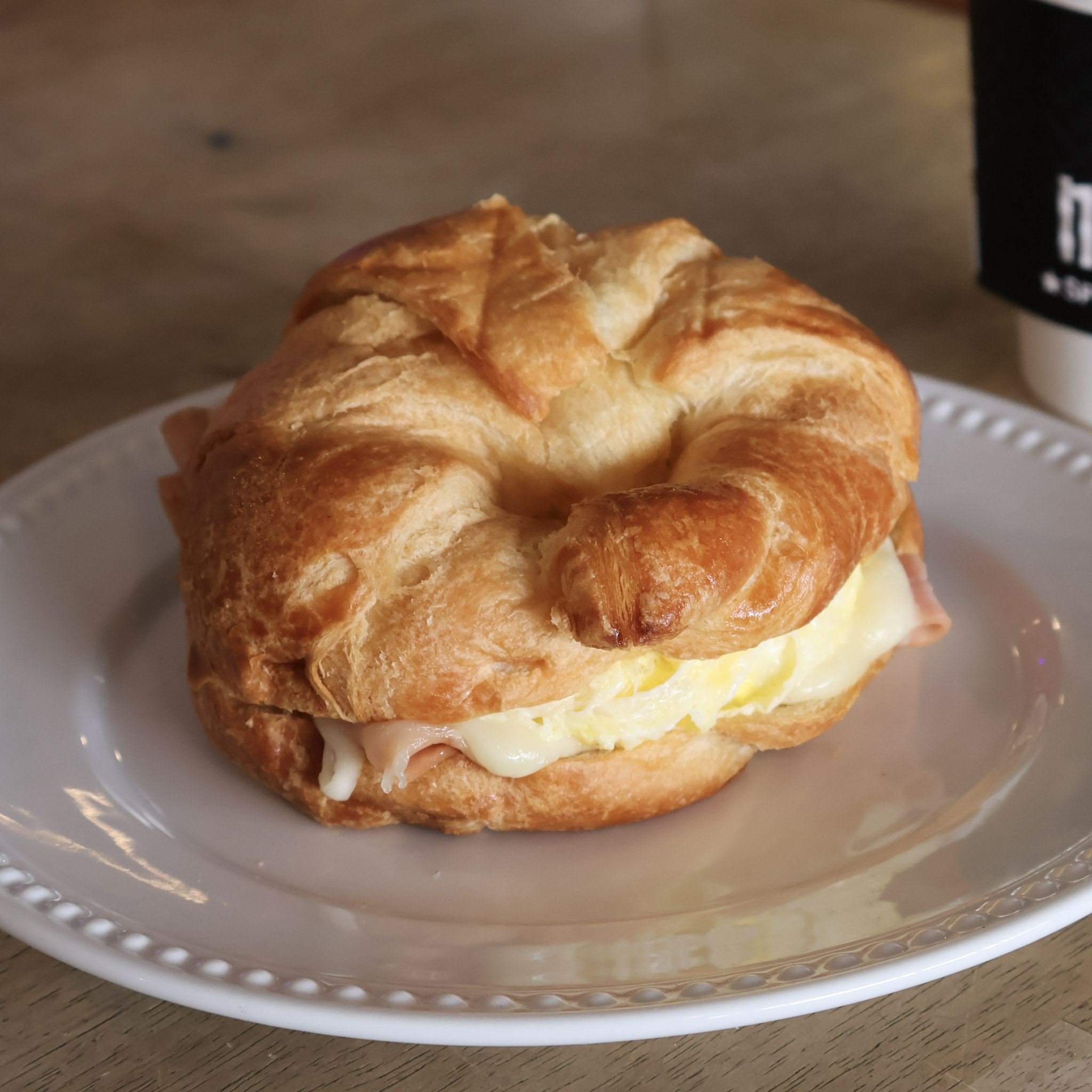 Ham, Havarti, Honey and Egg Croissant (HHH).