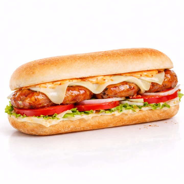 Chorizo (Pork Sausage) Sandwich.