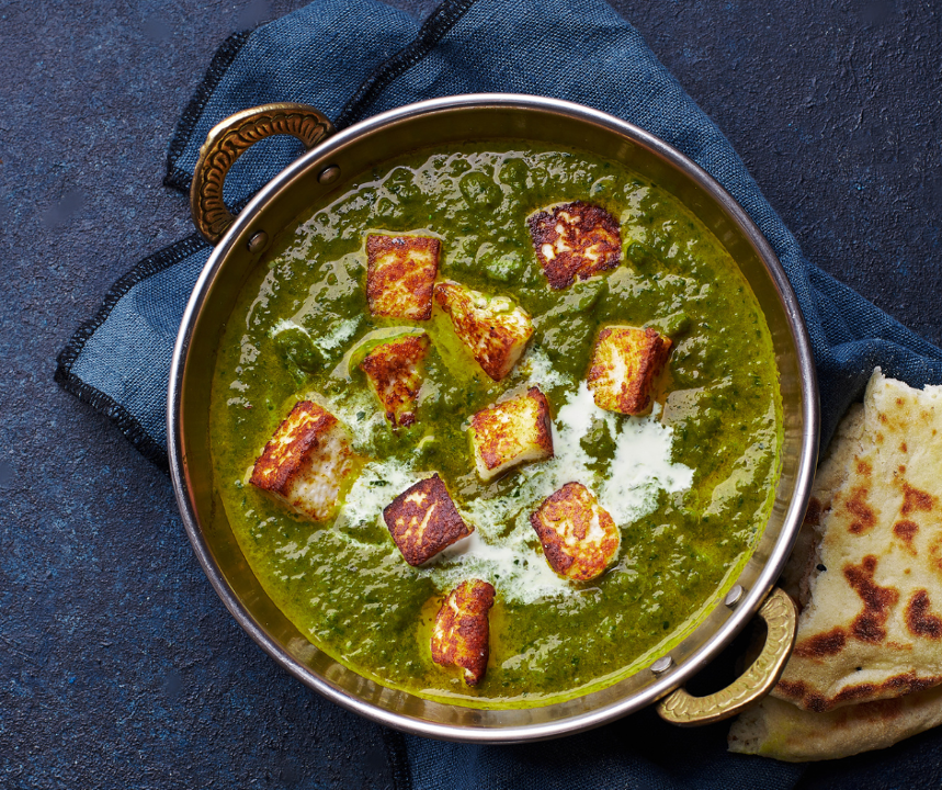 Palak Paneer Curry.