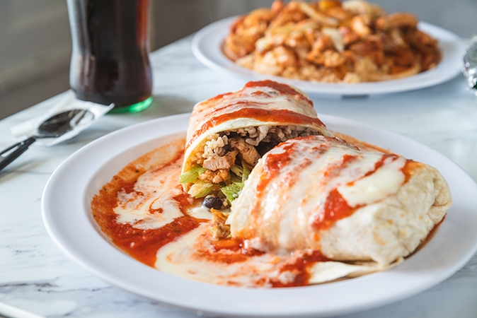 Vegetarian Burrito.