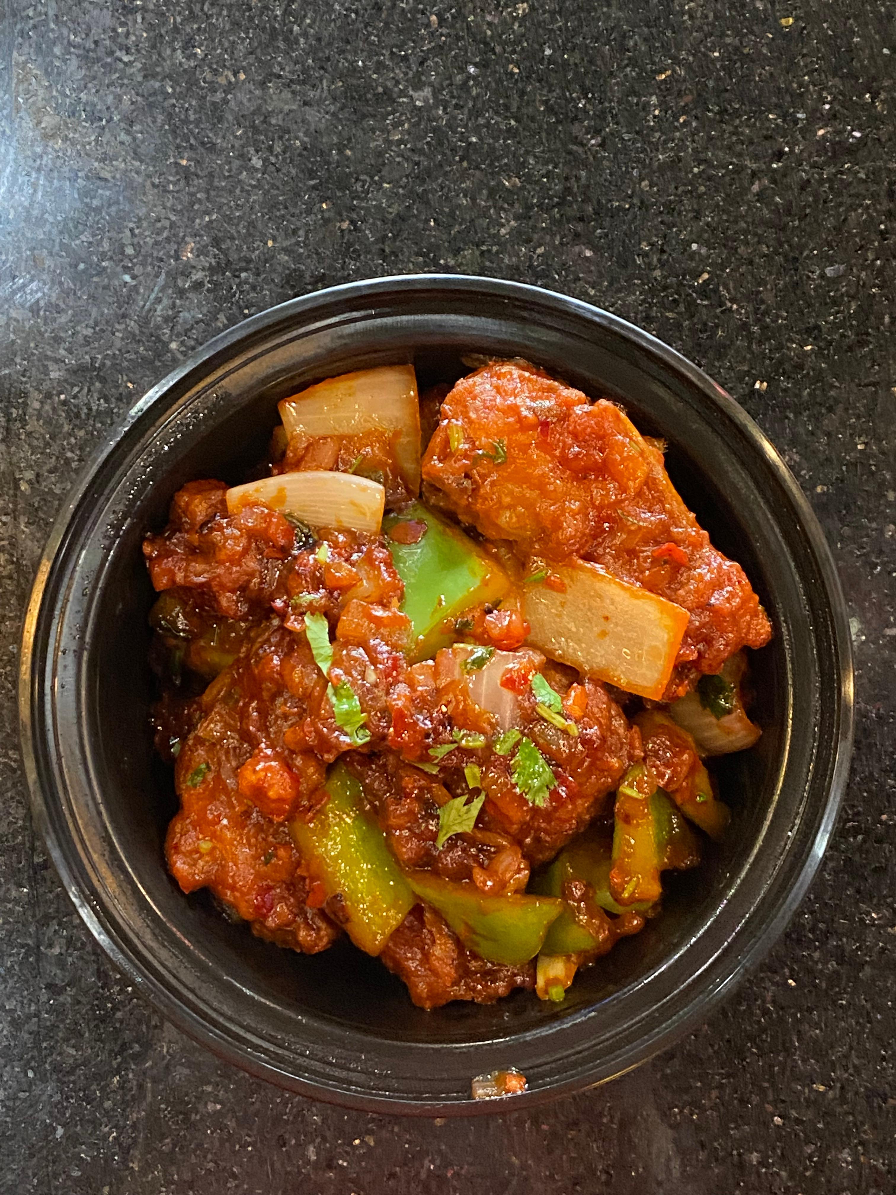 Schezwan Chicken Chilli.