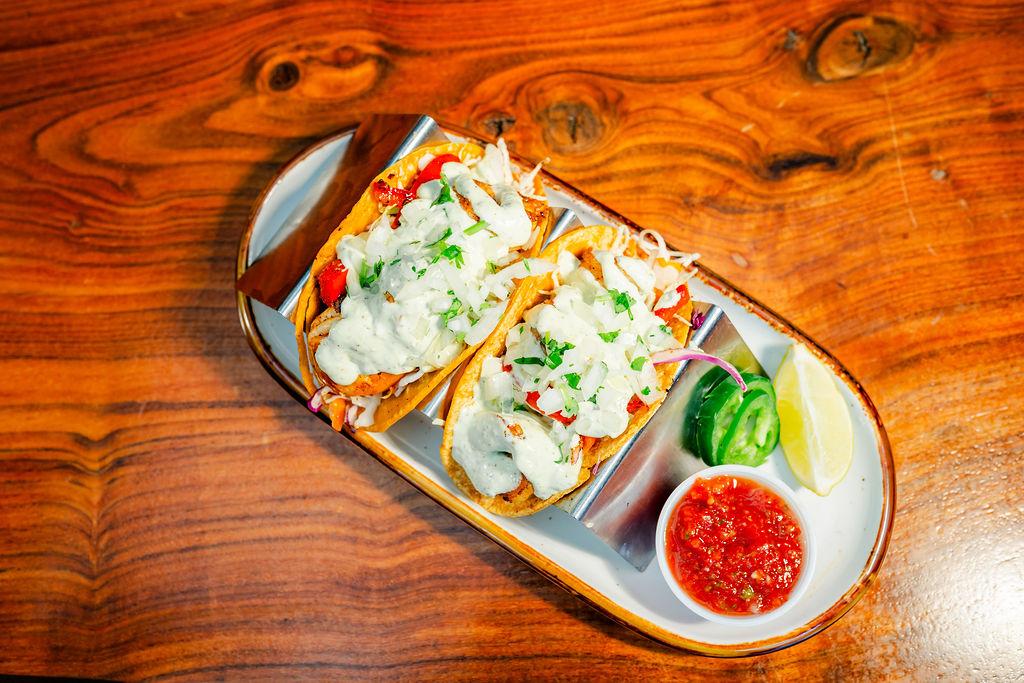 Drunken Shrimp Tacos.