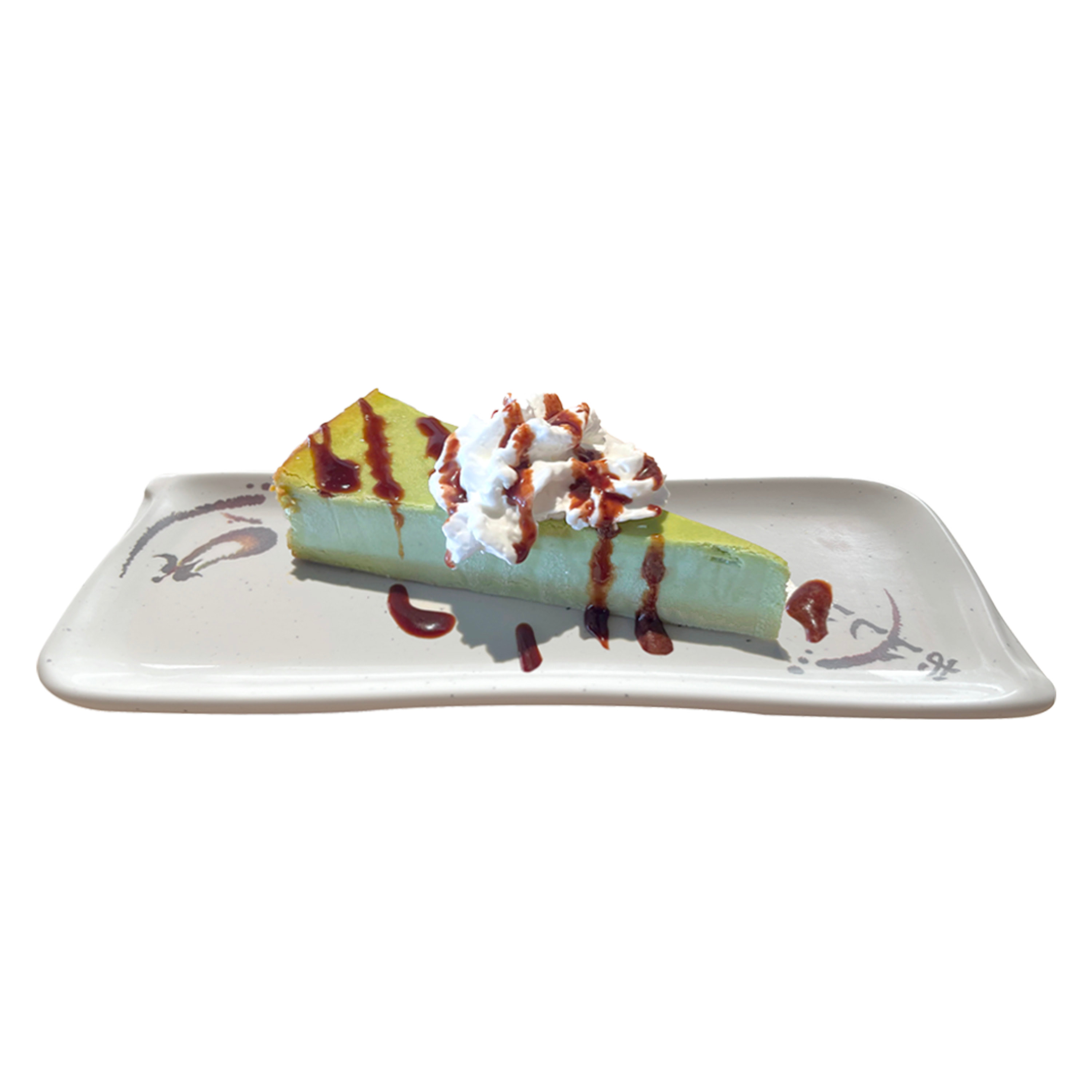 Green Tea Cheesecake (1 slice).