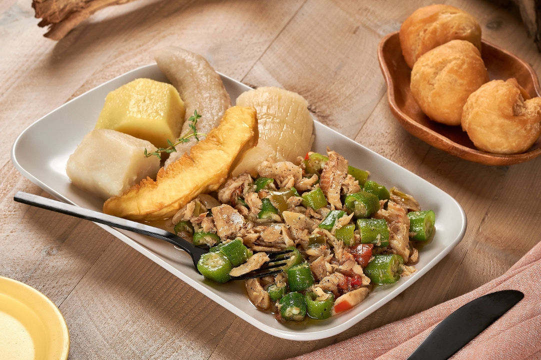Okra & Saltfish.