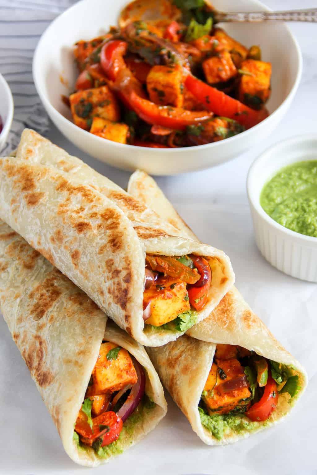 Paneer Kathi Roll.