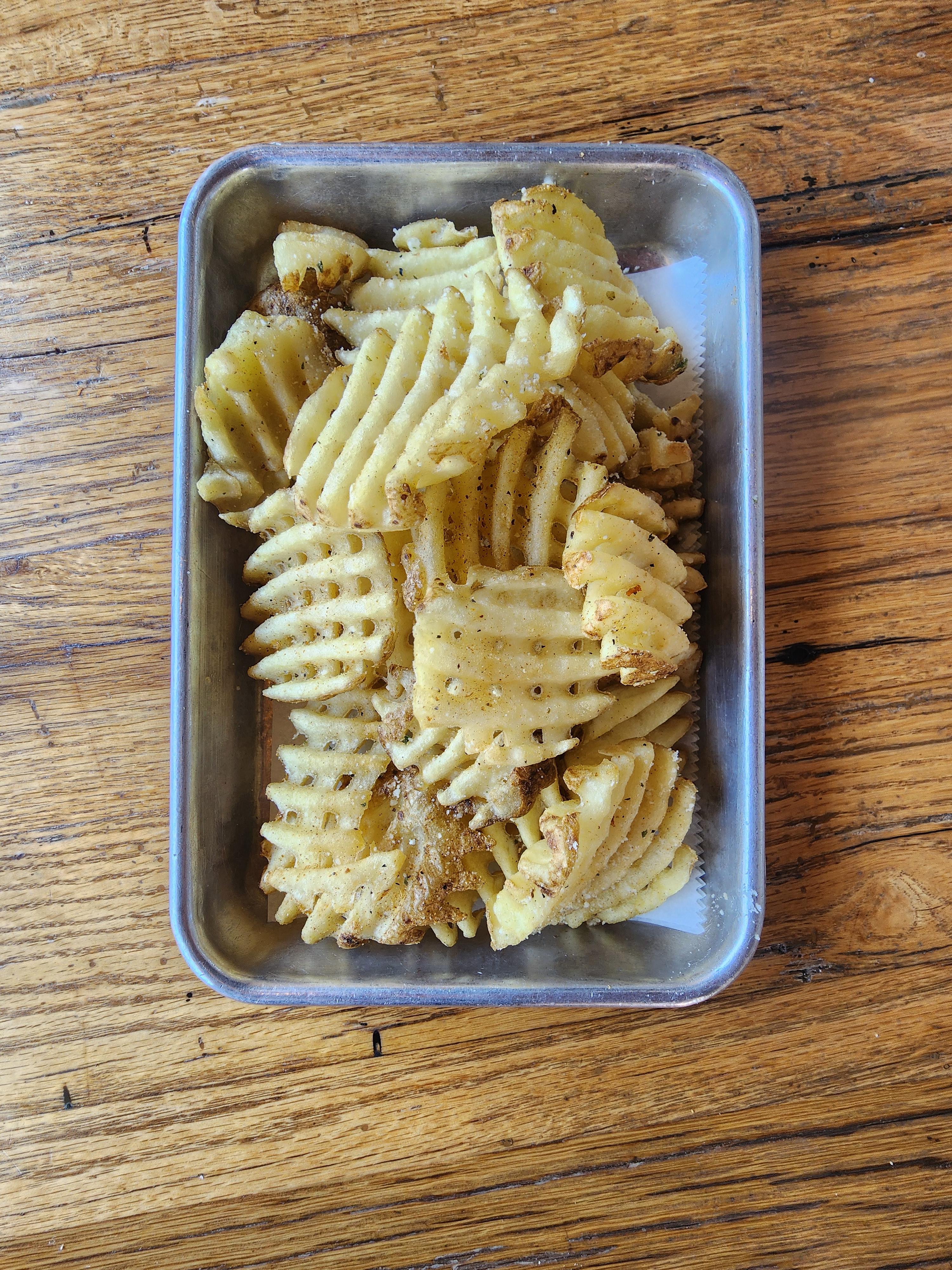Natural Cut Waffle Fries.