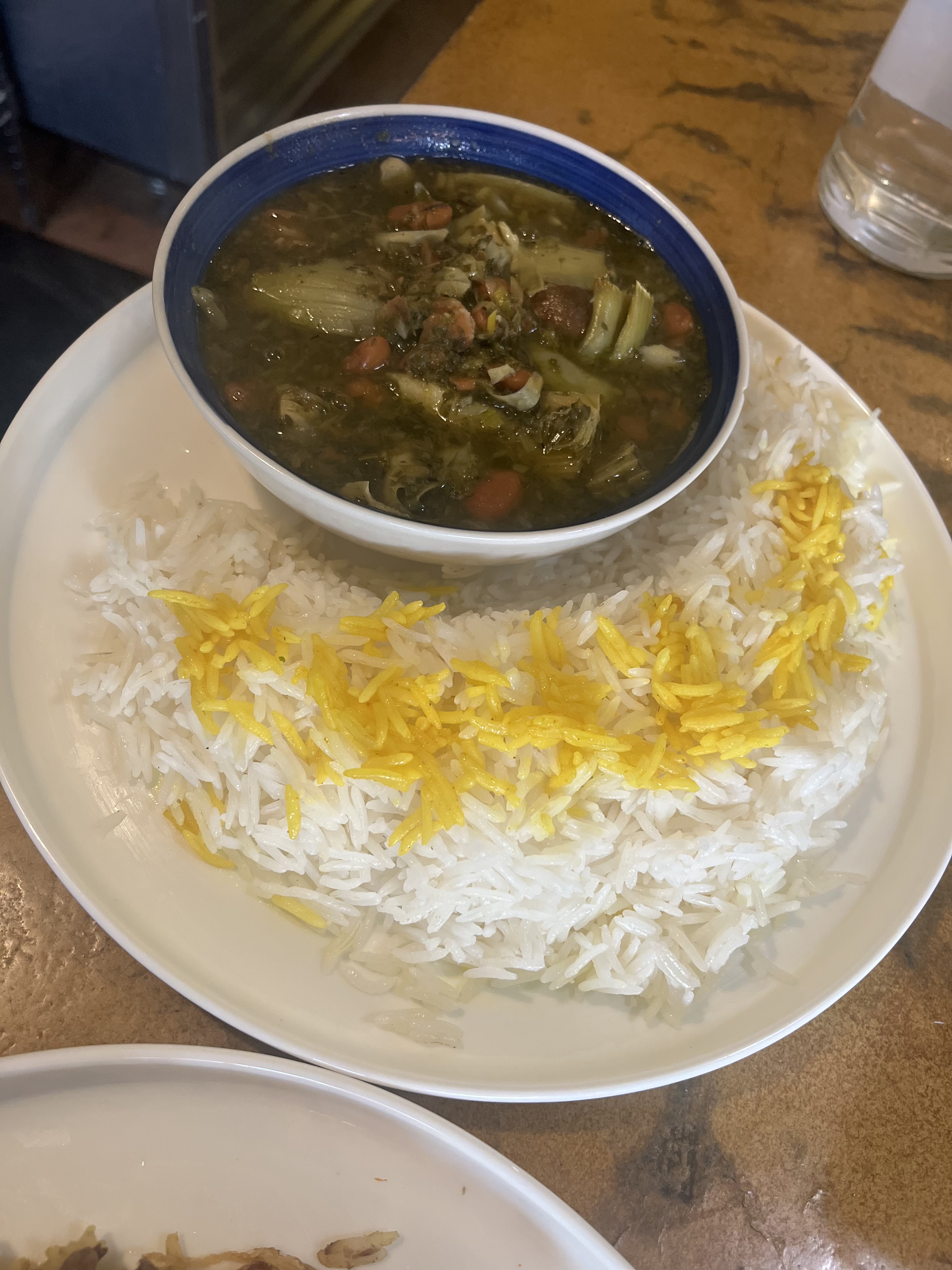 Vegan Khoreshte Ghormeh Sabzi.
