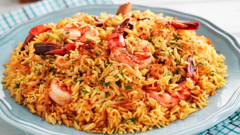 Shrimp Biryani.
