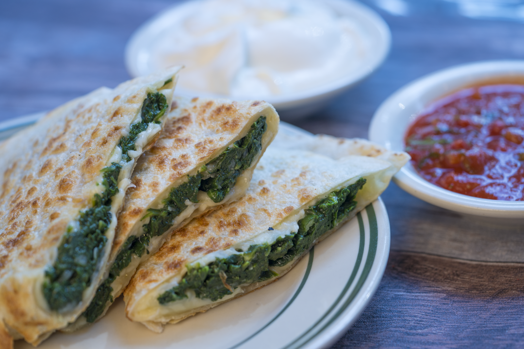 LS Bar Spinach Quesadilla.