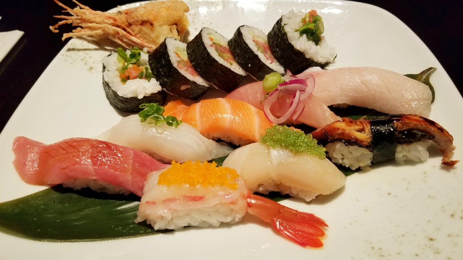 Assorted Sushi Deluxe.