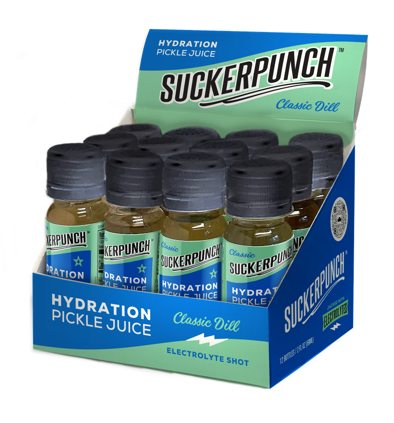 2oz Dill Pickle Juice Electrolyte Shot.