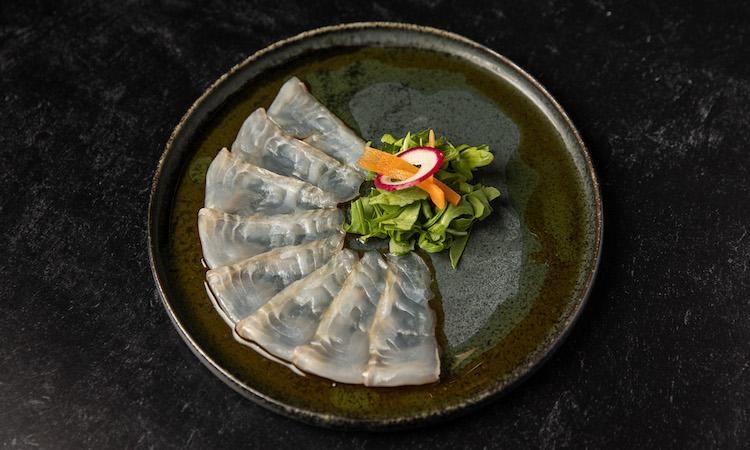 Halibut Sashimi.