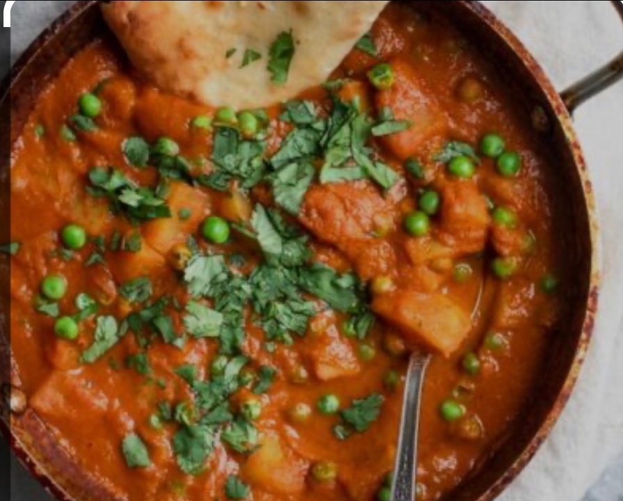 Aloo Matter (Potato & Green Peas).