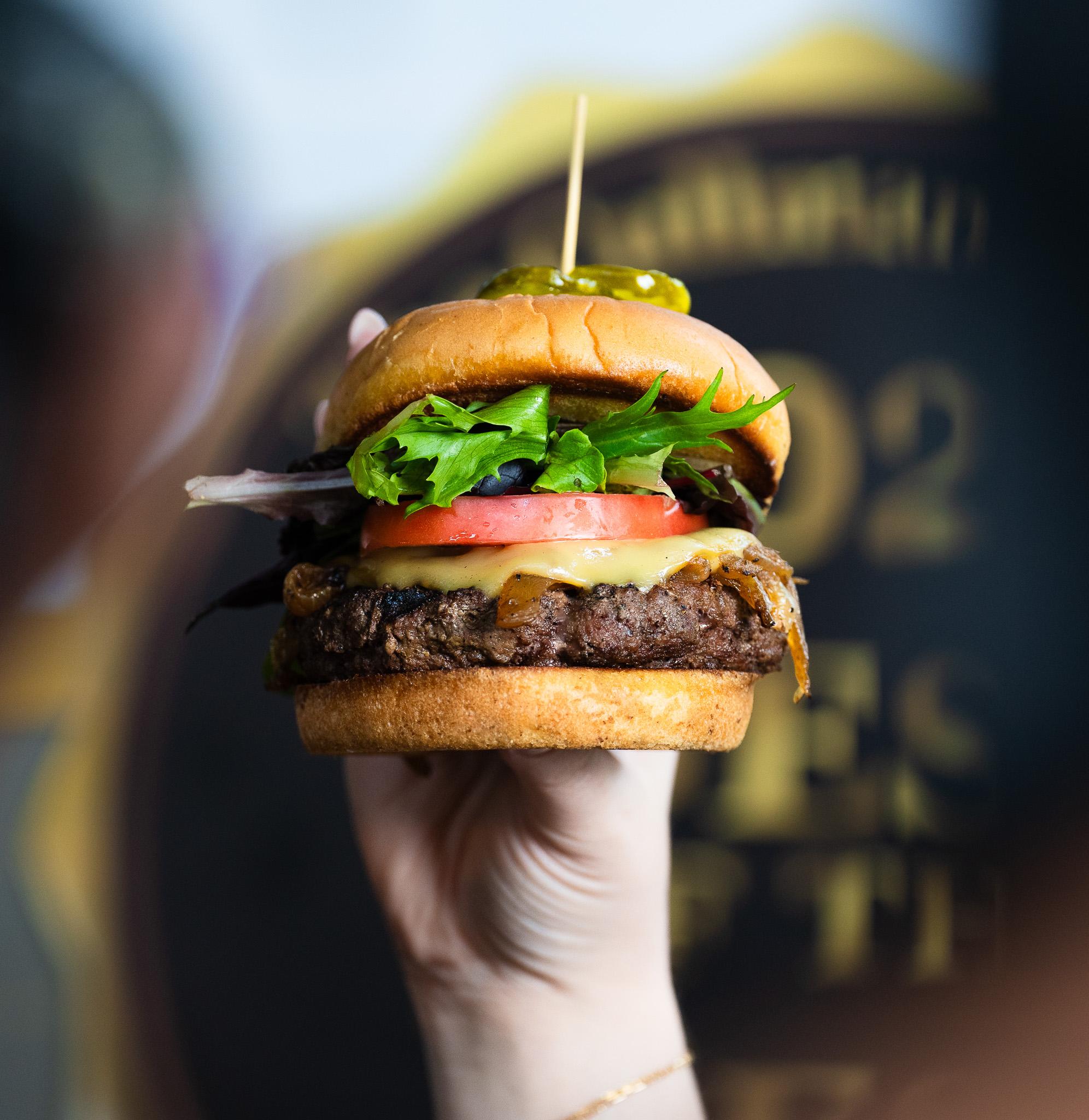 Smoked Gouda Burger.