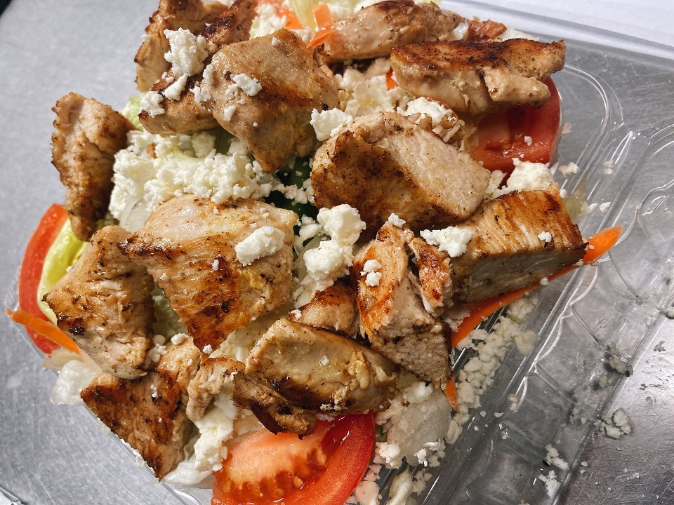 Chicken Kabob Salad.