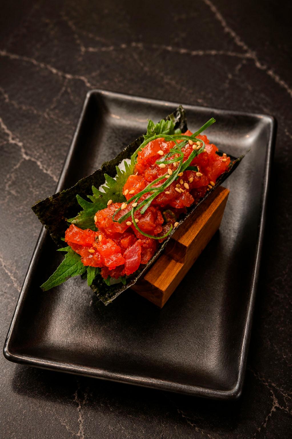 Spicy Tuna Handroll.
